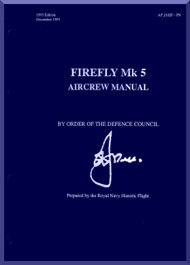 Fairey Firefly  Mk. 5 Aircraft  Aircrew Manual  