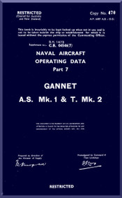 Fairey Gannet AS Mk.1 T Mk.2 Aircraft Operating Manual 