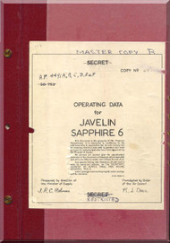 Gloster Javelin Sapphire 6  Aircraft Operating Manual 