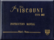 Vickers Viscount 802  Aircraft  Pilot's Notes Manual
