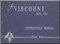 Vickers Viscount 701 Aircraft  Instruction Manual Pilot's Notes