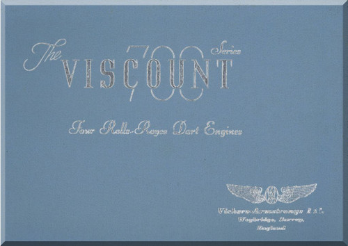 Vickers Viscount 700 Aircraft  Technical Brochure  Manual