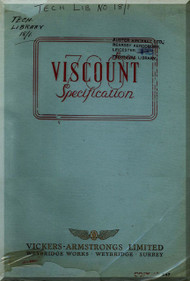 Vickers Viscount 700 Aircraft  Specification Manual  