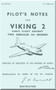 Vickers Viking 2  Aircraft  Pilot's Notes Manual -  ( English Language )  A.P. 41708 -P.N.