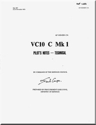 Vickers VC-10  C Mk1  Aircraft  Pilot's Notes Manual