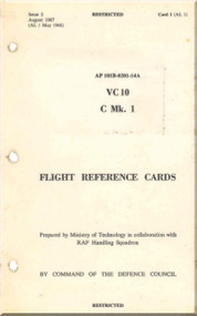 Vickers VC-10 C Mk 1 Aircraft  Flight Reference Card Manual