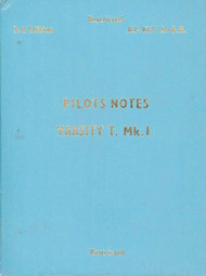 Vickers Varsity T Mk. I  Aircraft  Pilot's Notes Manual