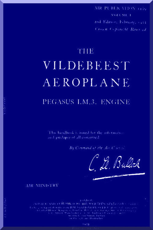 Vickers Vildebeest  Aircraft Technical  Manual