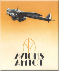 Amiot Avions 140 Aircraft Technical  Manual, 19 pages ( French Language ) 