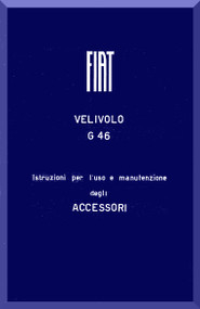FIAT G.46 Aircraft Accessories Maintenance Manual - 1949 