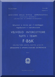  FIAT / NAA F-86 K Aircraft Maintenance Manual - Weapon Vol.10 