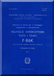 FIAT / NAA F-86 K Aircraft Maintenance Manual -  Flight Command - Vol. 6