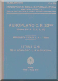 FIAT CR.32 Bis Aircraft Maintenance Manual - Ca 376