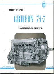 Rolls Royce " Griffon " Mk.74-7  Aircraft Engine Maintenance  Manual  TSD 103