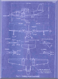 Piaggio P.136 Aircraft Handbook Manual, ( English Language )  (