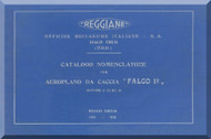 Reggiane R-2000 Aircraft Illustrated Parts Catalog  Manual, Catalogo Nomenclatore ( Italian Language ) 