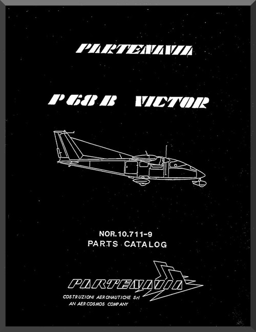 Partenavia  P68  B Victor Aircraft Parts Catalog Manual  ( English Language )