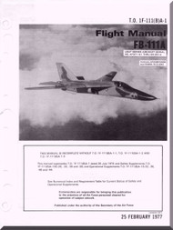 General Dynamics FB-111 A Aircraft Flight Manual, T.O. 1F-111(B)A-1, 1977