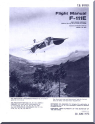 General  Dynamic  F-111E Aircraft Flight Manual, T.O. 1F-111E-1, 1973