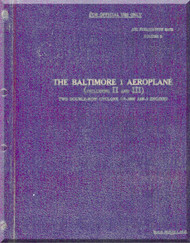 Glenn Martin Baltimore RAF Descriptive Handbook ( Volumes One ) Manual ( English Language ) Air Publication 2017 A - Vol 1 1941