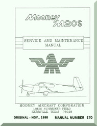 Mooney M.20 S Aircraft Service Maintenance Manual - 1998