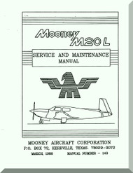 Mooney M.20 L Aircraft Service Maintenance Manual - 1988