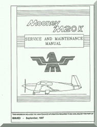 Mooney M.20 K Aircraft Service Maintenance Manual - 1997