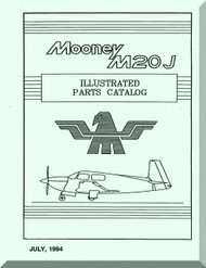Mooney M.20 J Aircraft Illustrated  Part Manual - 1994