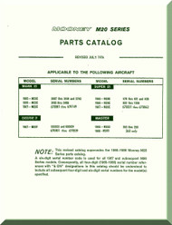   Mooney M.20 C E F G Aircraft  Illustrated Parts Manual - 1976 -2