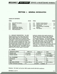 Mooney M.20 C E F G Aircraft Service Maintenance Manual - 1977