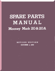 Mooney M.20 A Aircraft  Illustrated Parts Manual  -1960