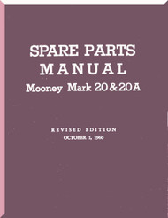 Mooney M.20 A Aircraft  Illustrated Parts Manual  - 1960
