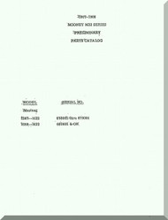 Mooney M.22 " Mustang " Aircraft  Illustrated Parts Manual - 1968