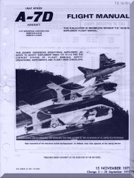Vought A7D " Corsair II  "  Aircraft Flight  Manual 01-A7-D1  - 1971