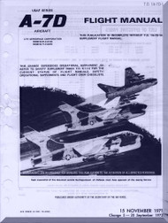 Vought A7D " Corsair II " Aircraft Flight Manual 01-A7-D1 - 1971