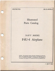 Vought FAU-4 Aircraft Illustrated Parts Caralog Manual , AN 01-45HB-4 , 1945
