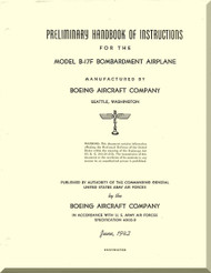 Boeing B-17 F Aircraft Handbook of IInstructions  Manual -  Boeing report D-3962 ,  1942