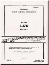Boeing B-17 G Aircraft Handbook Flight Operating Instructions  Manual -  AN 01-20EG-1 ,   1944