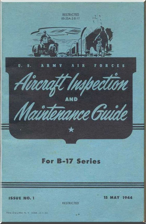 Boeing B-17  Aircraft Inspection and Maintenance Guide  Manual -  00-20A-2-8-17 -   1944
