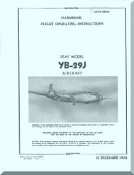 Boeing YB-29 J Aircraft Flight Handbook  Manual -  AN 1B029(Y)-J1  ,   1950
