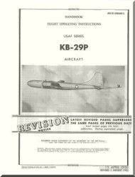 Boeing KB-29P   Aircraft Flight Handbook  Manual -  AN 01-029EJAB-1  ,   1950
