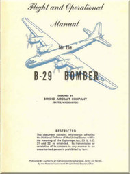 Boeing B-29  Aircraft  Flight and Operational Operating  Manual -  ,   1945