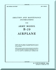 Boeing B-29 Aircraft Erection and Maintenance Manual -  T.O. 01-20EJ-2 ,    948 pages , 1945
