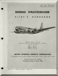 Boeing Stratocrusers Aircraft Pilots Handbook  Manual -  British  Overseas Airways Corporation  , 1950