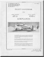 Beechcraft AT-11 SNB-2-3  Aircraft  Pilot's Handbook  Instruction Manual - 1944