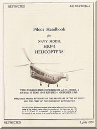 Piasecki HRP-1  Helicopter Pilot's Handbook  Manual - AN 01-25OHA-1 , 1950