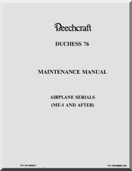 Beechcraft  Duchess 76  Aircraft  Maintenance  Manual -