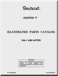 Beechcraft  Skipper 77  Aircraft  Parts Catalog  Manual -
