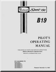Beechcraft  Sport 150  B 19  Aircraft  Pilot Operating Manual 