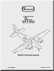 Beechcraft Baron  58 TC TCA  Aircraft Wiring  Manual 1982